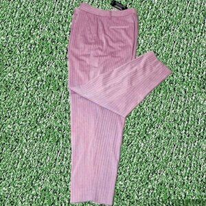 Banana Republic High Rise Tapered Leg Stripes Pink Trouser Pants Size 10 NEW